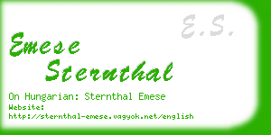 emese sternthal business card